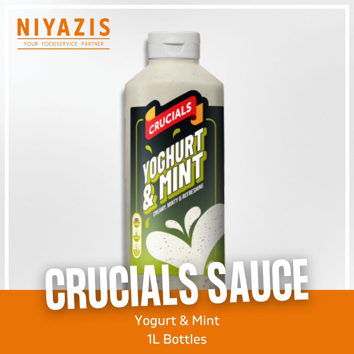 Crucials Yogurt & Mint Sauce 1L