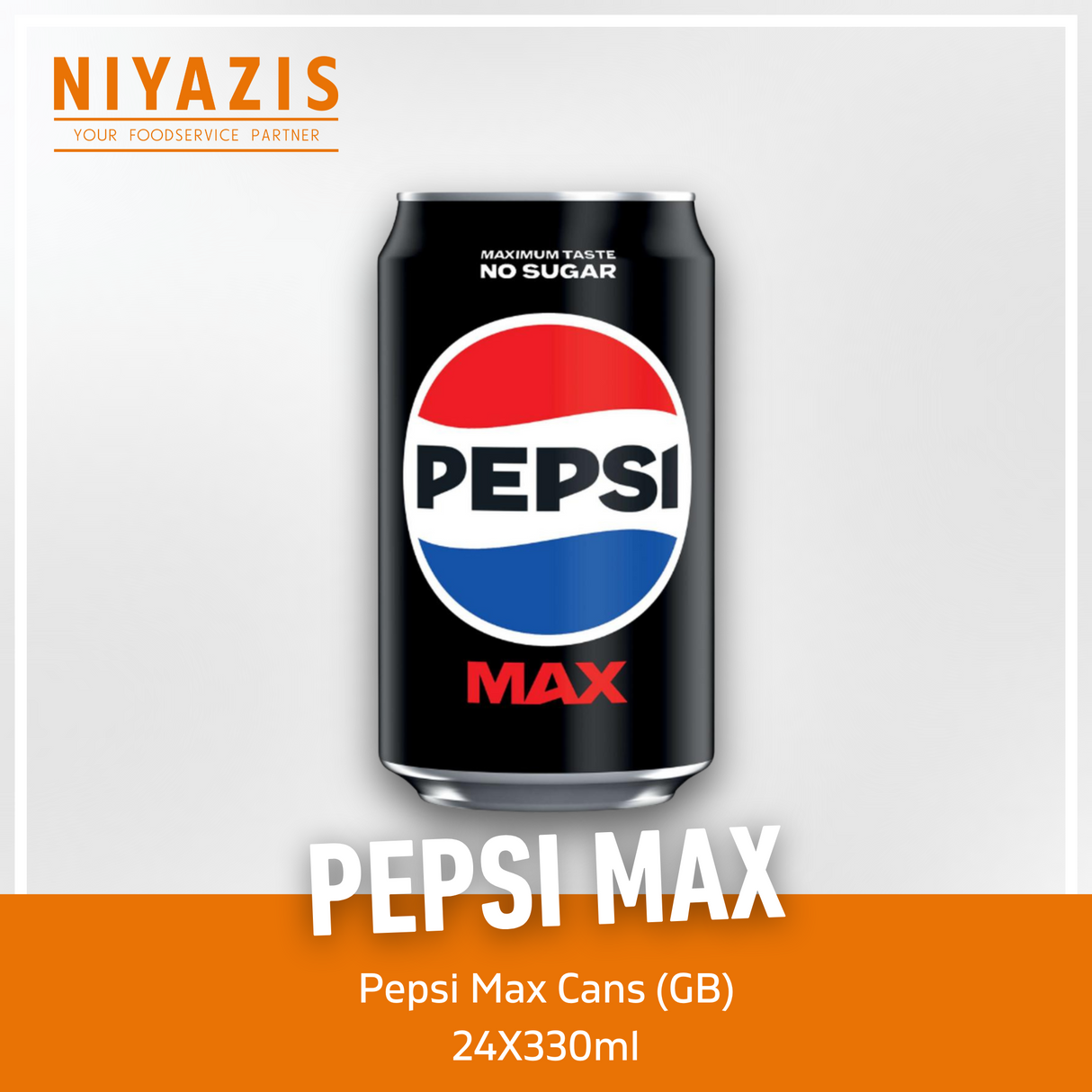 Pepsi Max Cans-(GB)-24x330ml