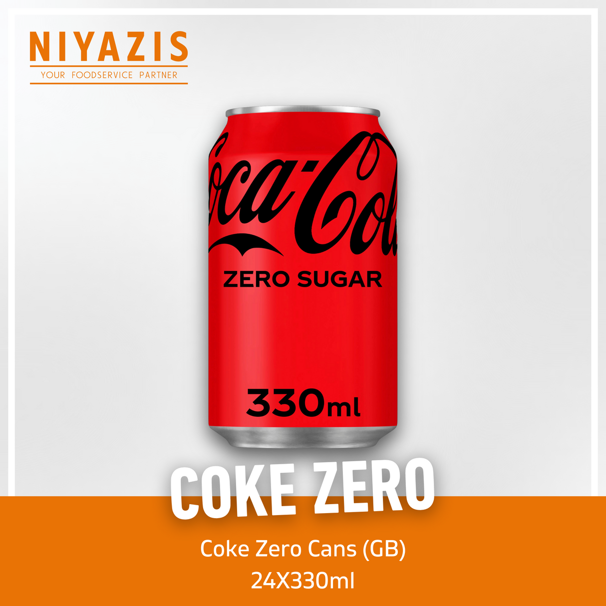 Coke Zero Cans-(GB)-24x330ml