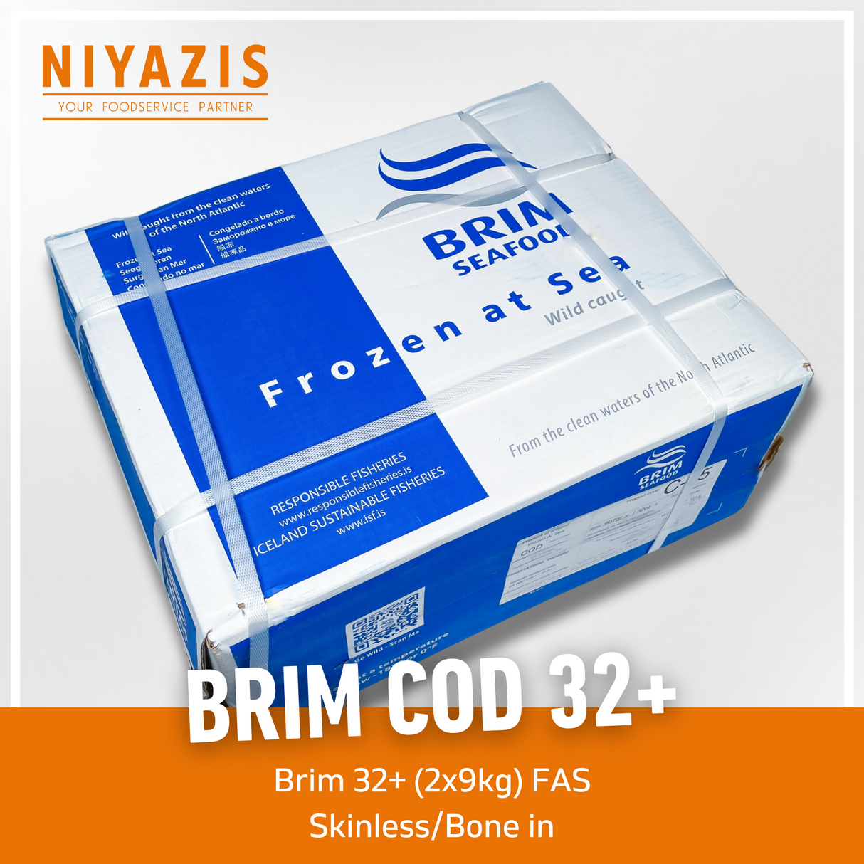 Brim 32+ Cod Skinless 2X9KG