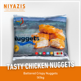 Battered Chicken Nuggets 1Kg - Tasty Chicken