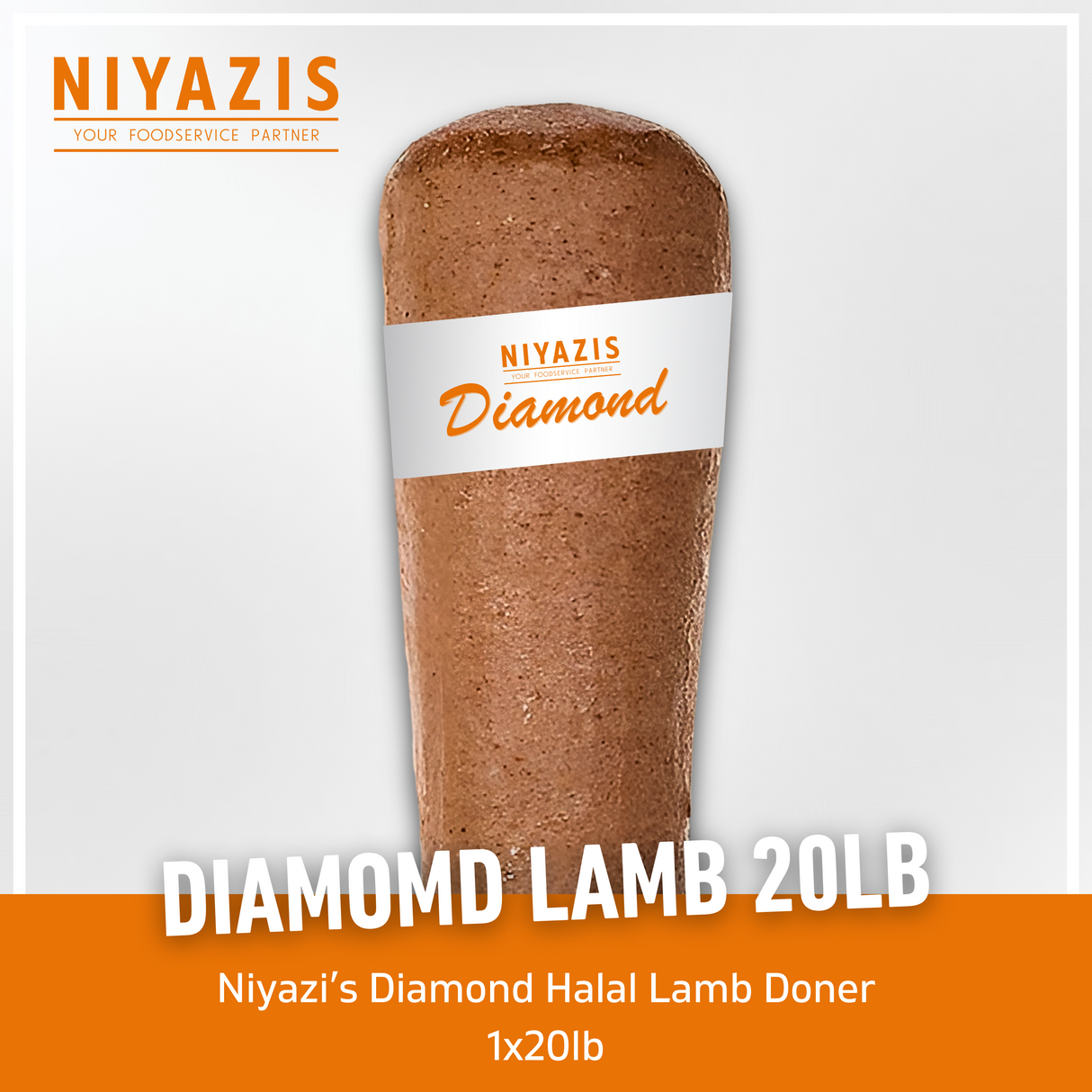 Niyazis Diamond Lamb Doner Kebab 20LB