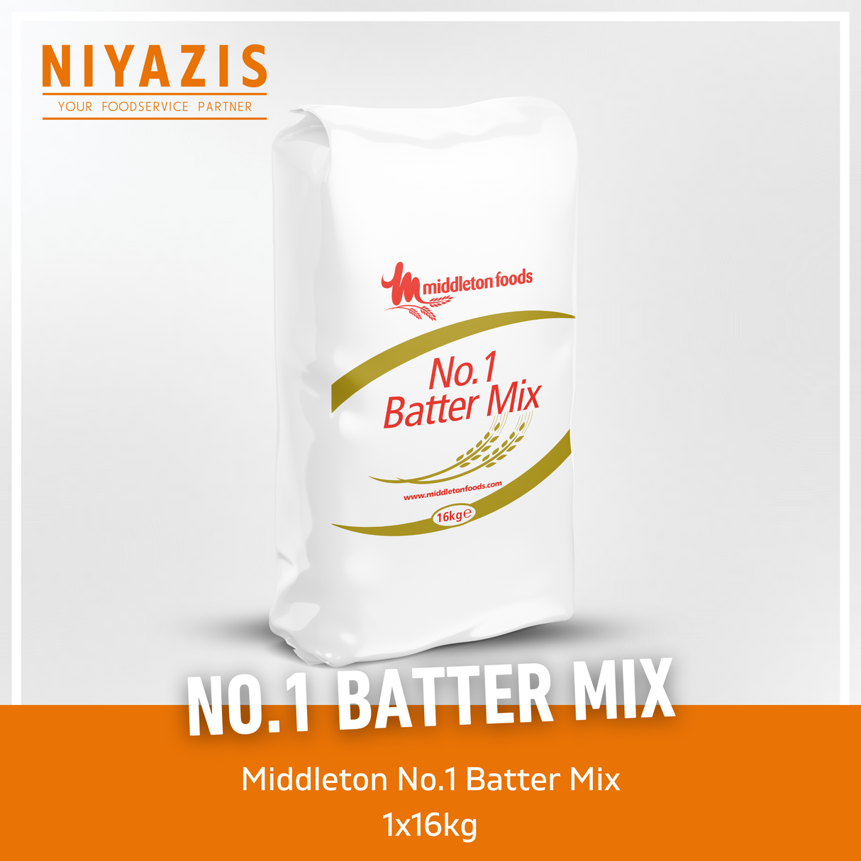 Middletons No.1 Batter Mix 1x16kg