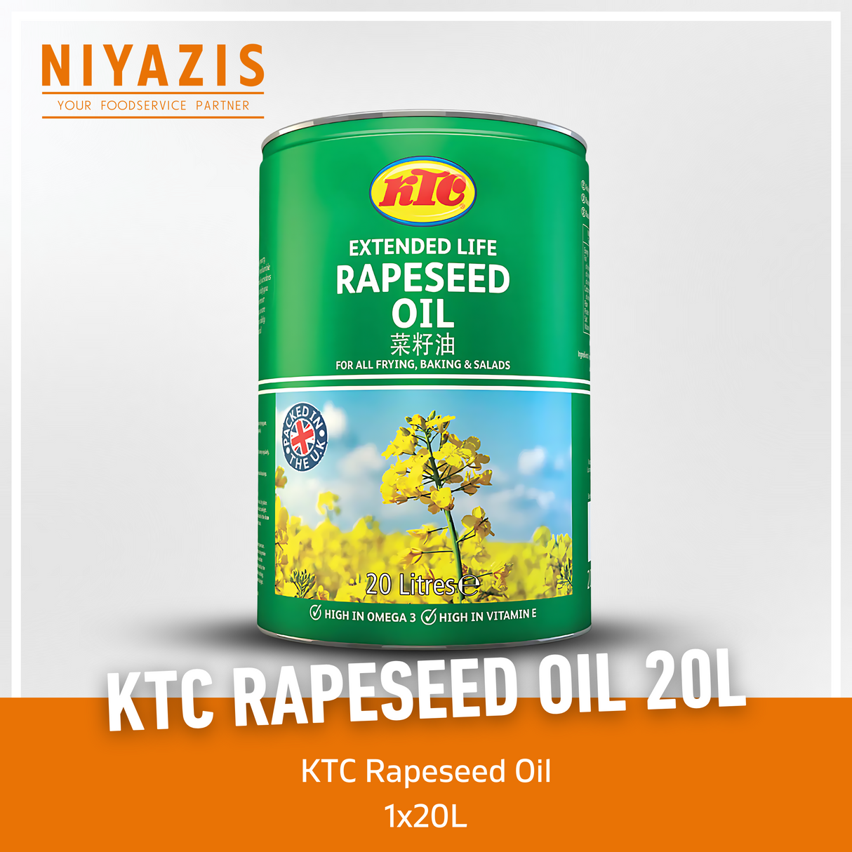 KTC Rapeseed Oil (Drum) 1x20L