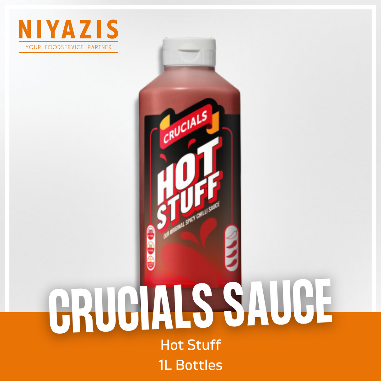 Crucials Hot Stuff Sauce 1L