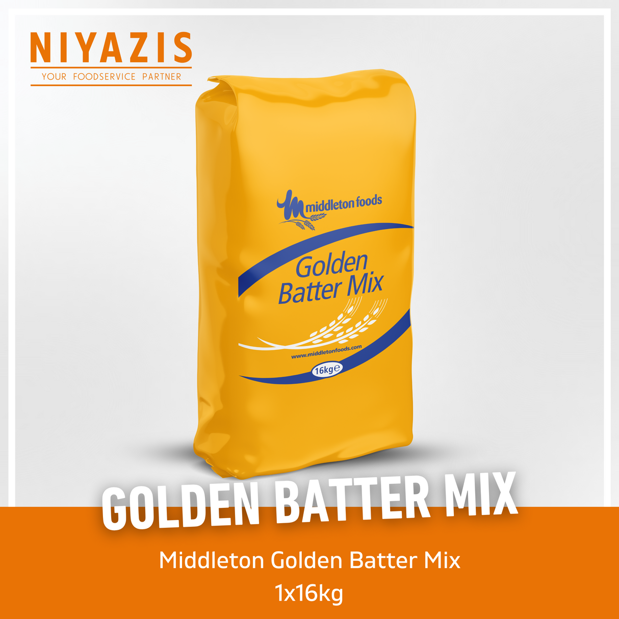 Middletons Gold Batter Mix 1x16kg