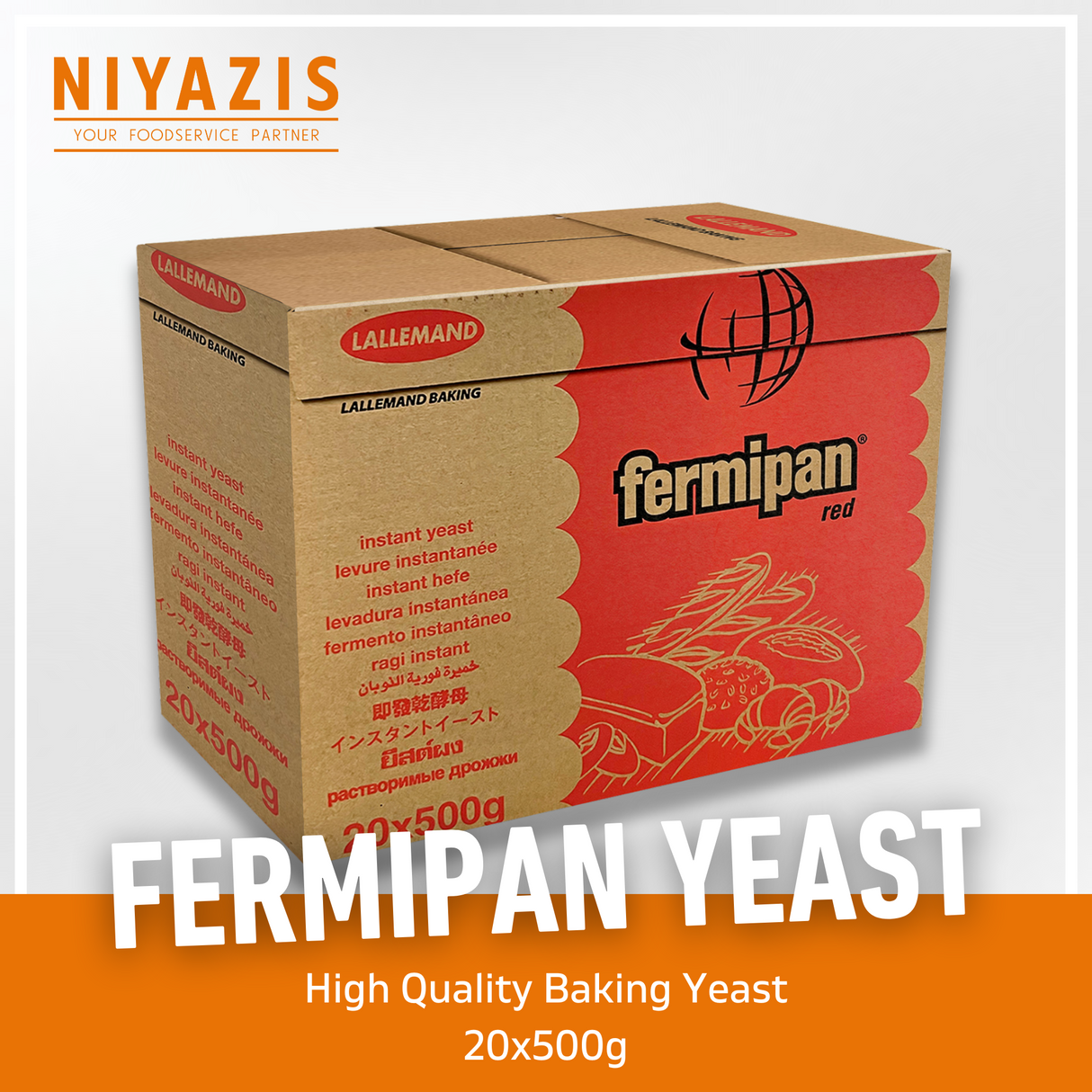 Fermipan Instant Yeast 20x500g