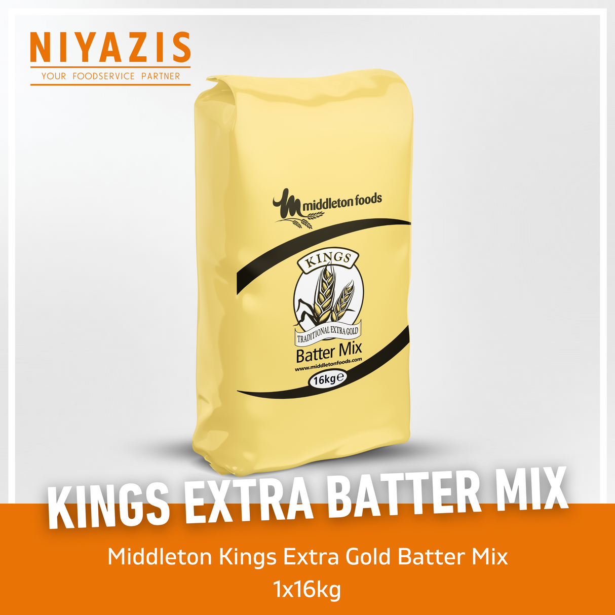 Middletons Traditional Extra Gold Batter Mix 1x16kg