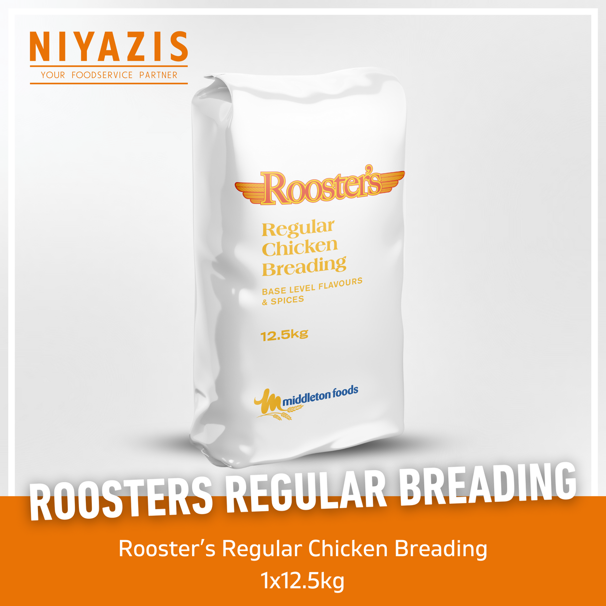 Roosters Regular Chicken Breading 1x12.5KG