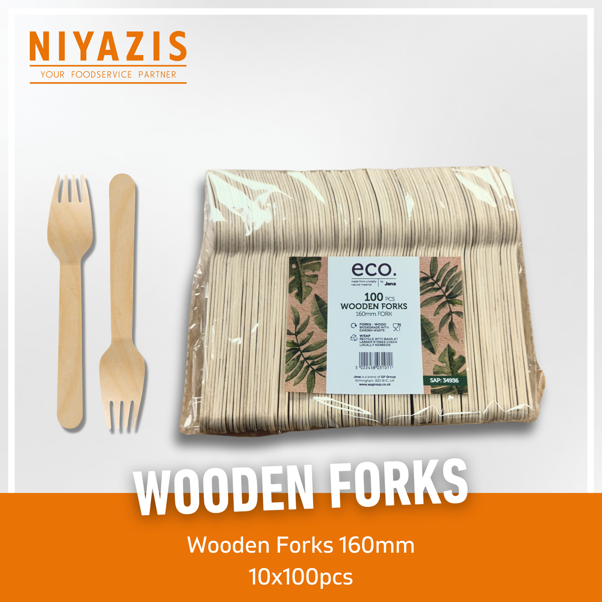 Wooden Forks-10x100