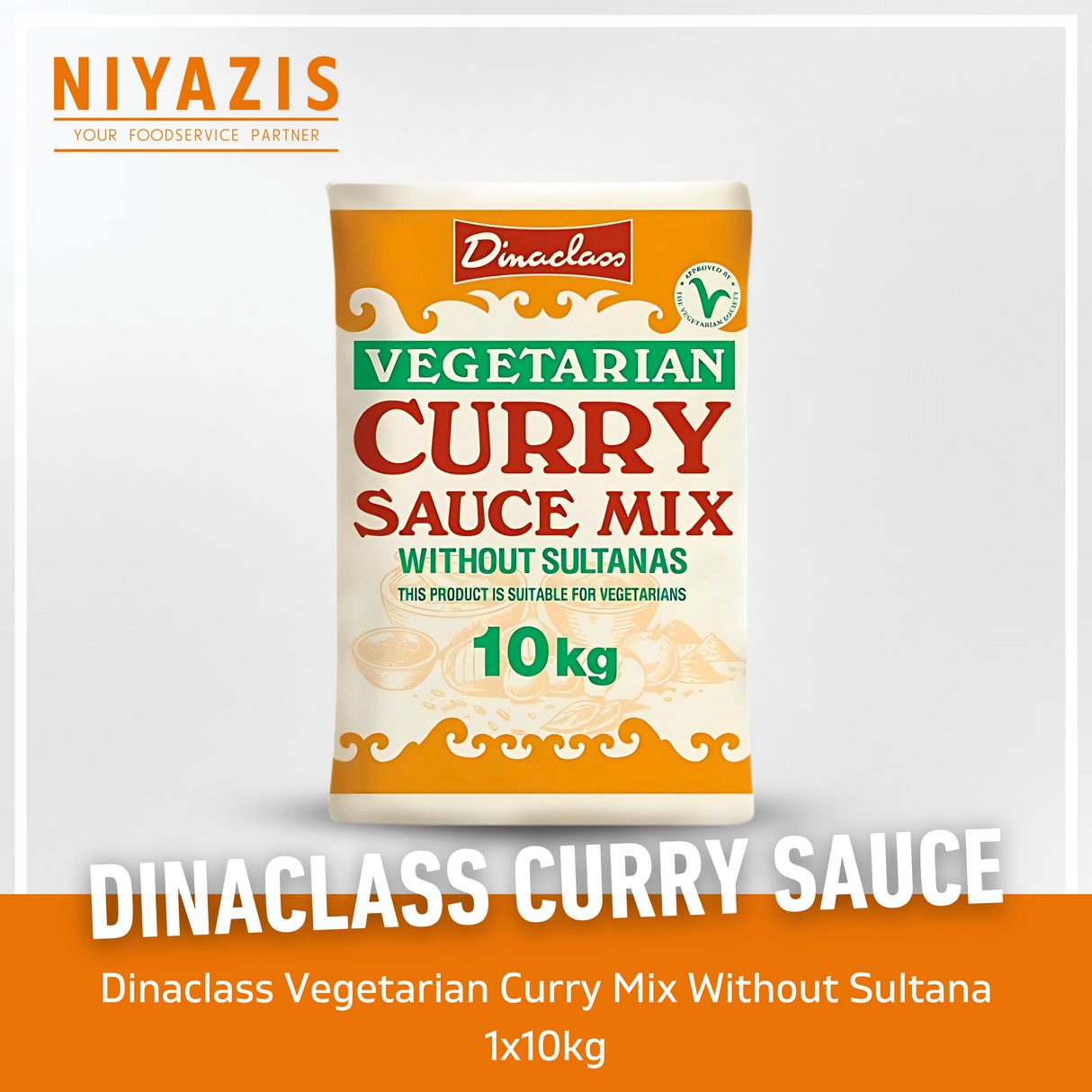 Dinaclass Vegetarian Curry Mix Without Fruit 1x10kg