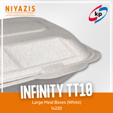 TT10 Infinity Large Meal Boxes (White) (241x155x62mm) 1x220