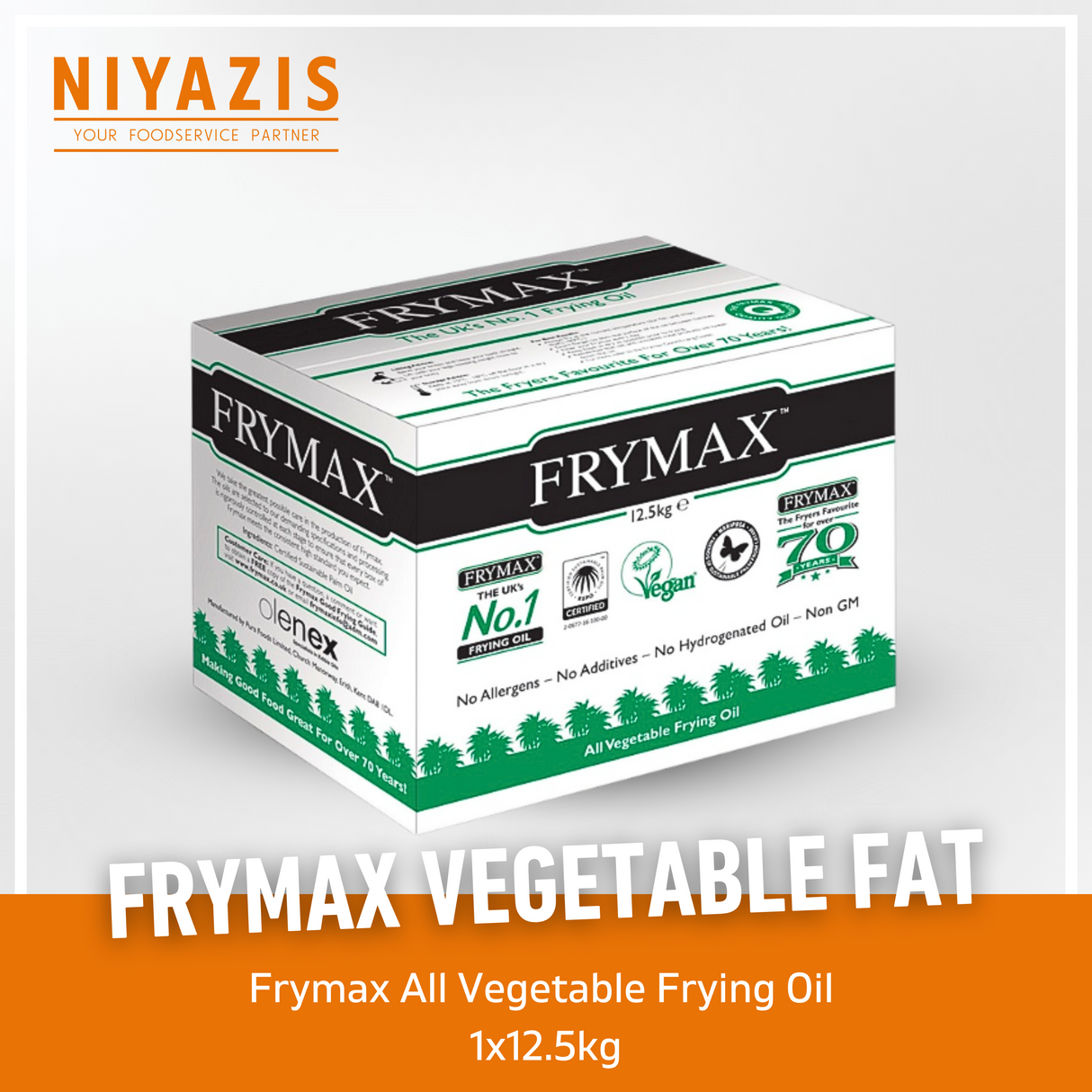 Frymax Solid Vegetable Oil-1x12.5kg