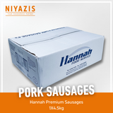 Hannah Premium Pork Sausage - Sizes Available 4's/6's/8s