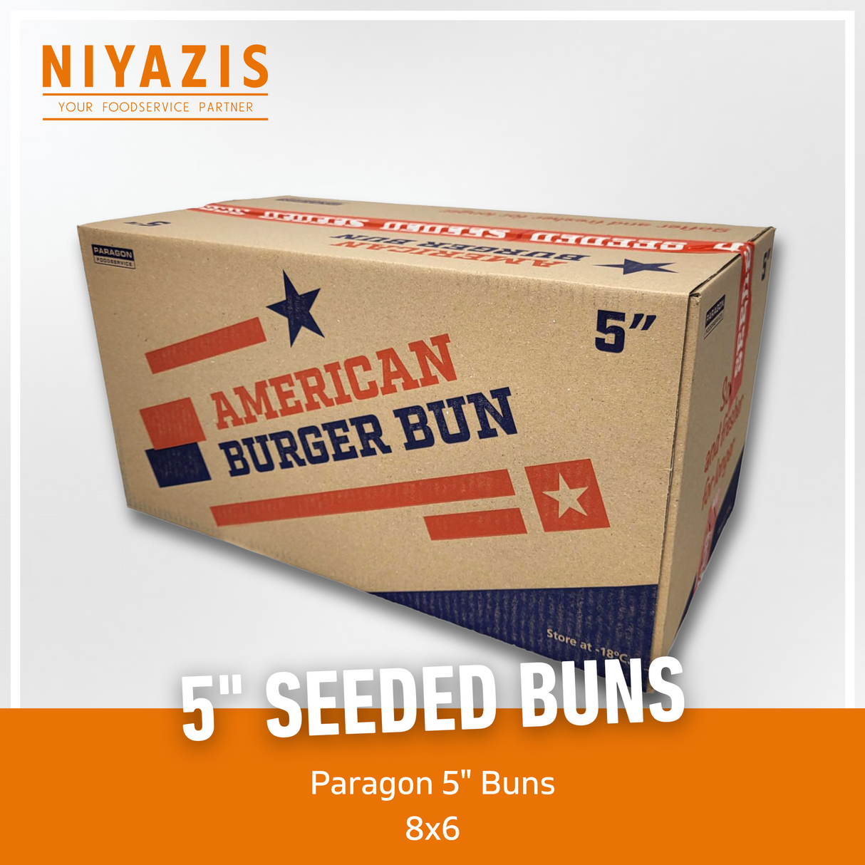 Paragon 5" Seeded Burger Buns