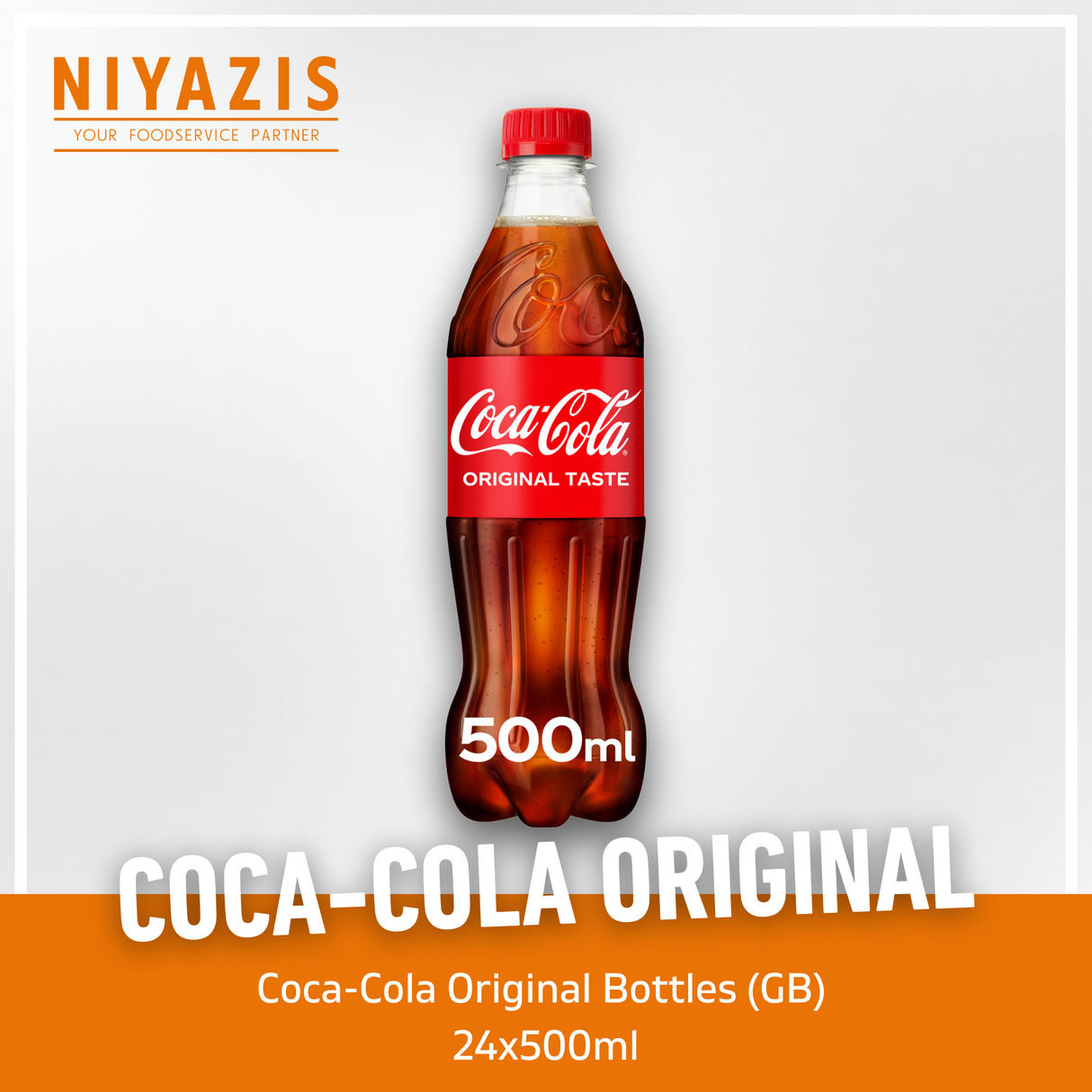 Coca-Cola Original Taste Bottles -(GB)-24x500ml