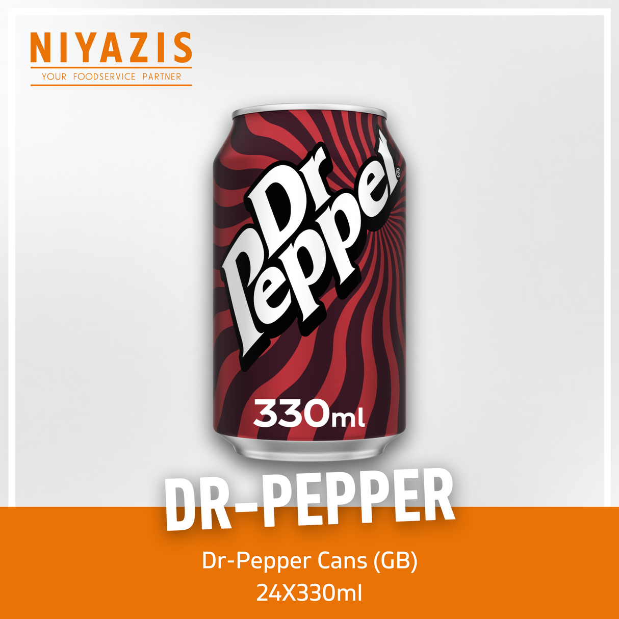 Dr Pepper Cans-(GB)-24x330ml