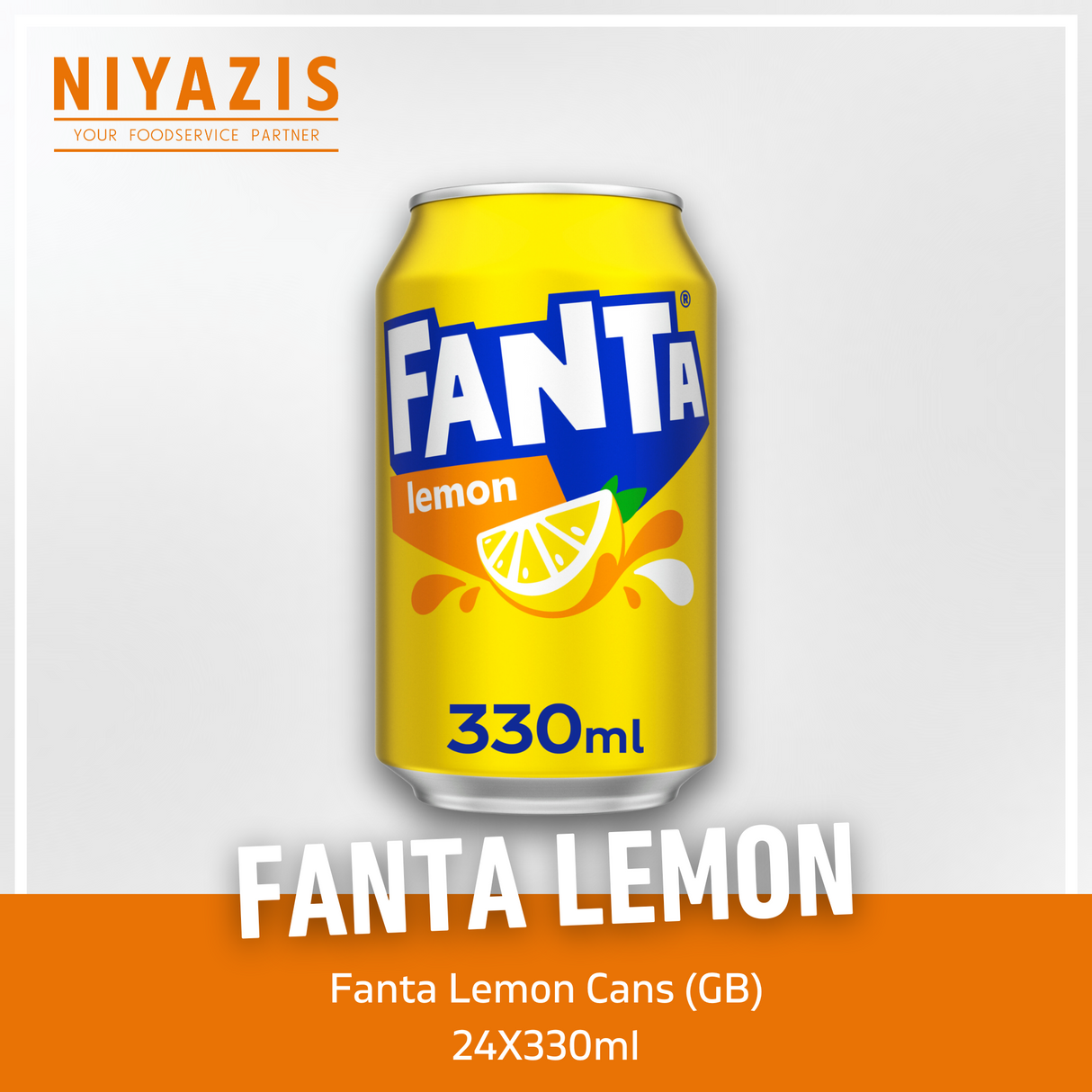 Fanta Lemon Cans-(GB)-24x330ml