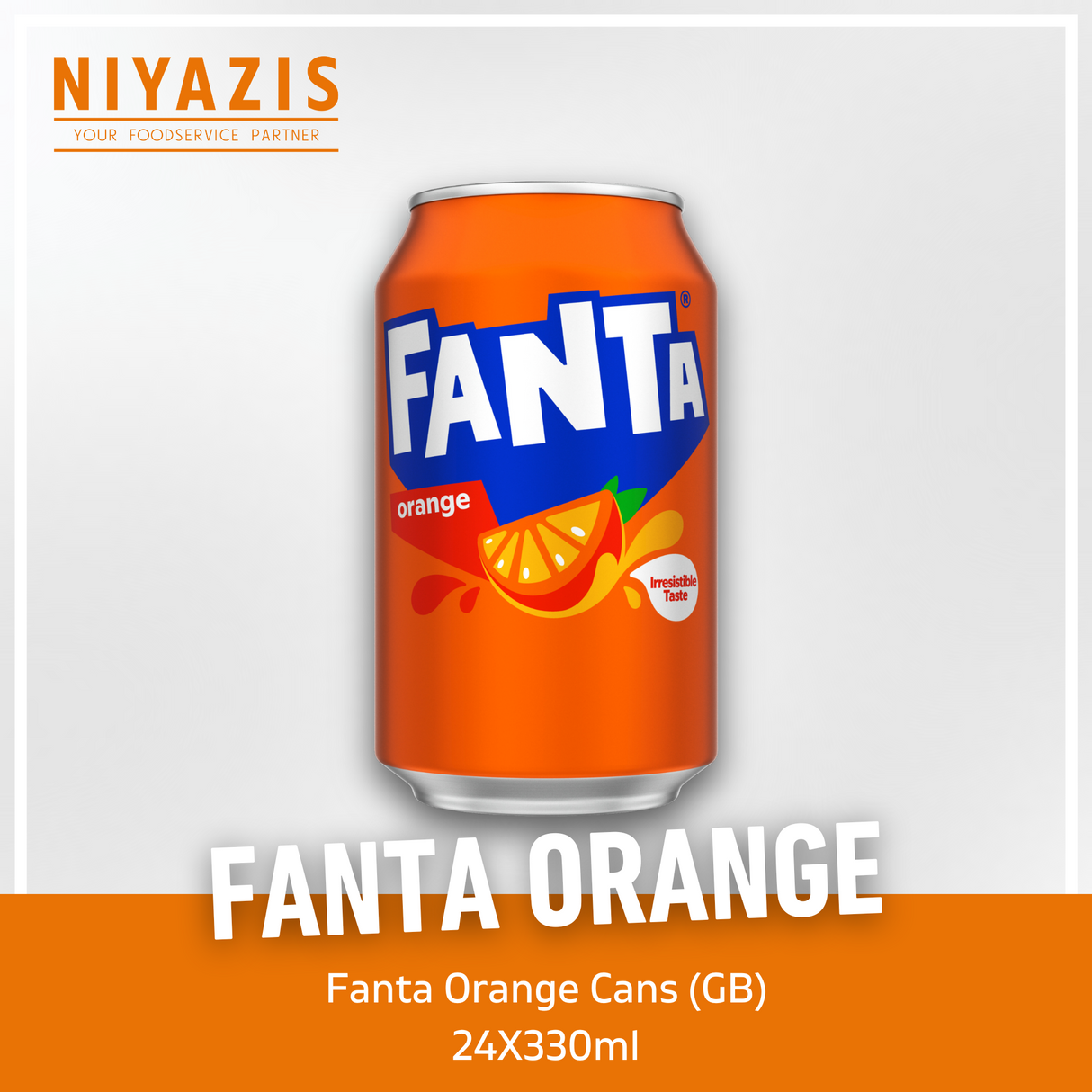 Fanta Orange Cans-(GB)-24x330ml